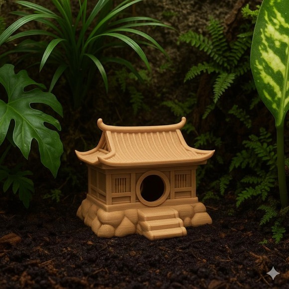 Other - Zen Temple Hide – Japanese Pagoda Terrarium Decor